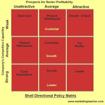 Shell Directional Policy Matrix