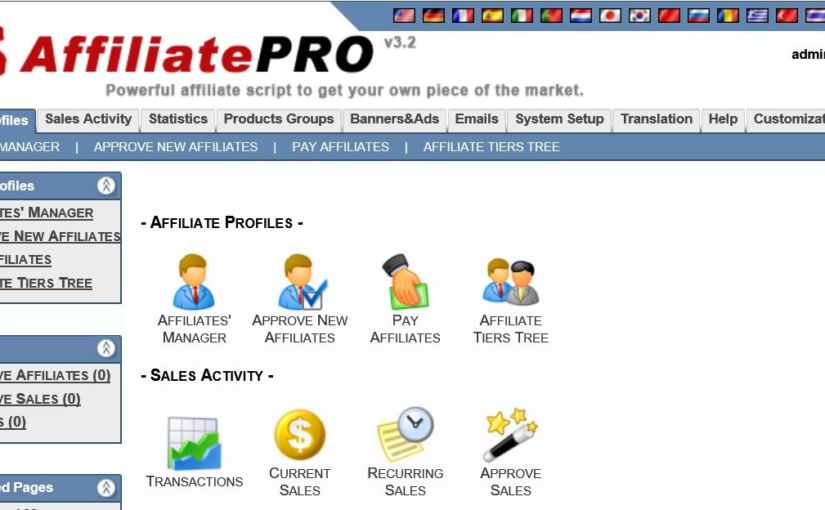 Your own affiliate program
